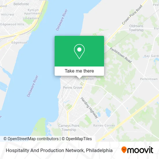 Hospitality And Production Network map