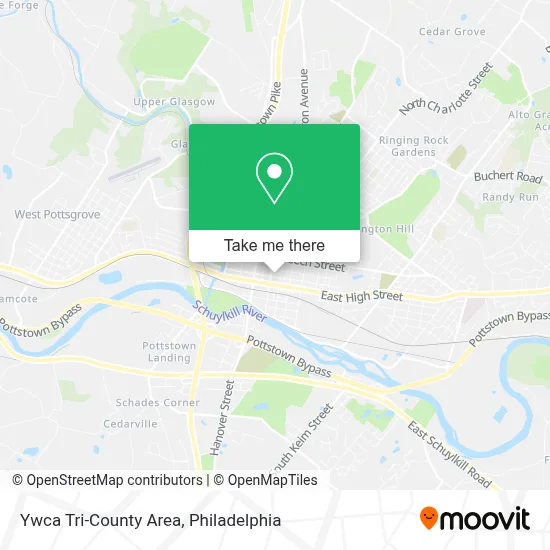 Ywca Tri-County Area map