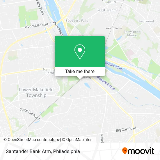 Santander Bank Atm map