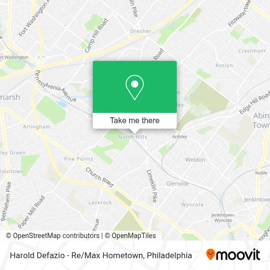 Harold Defazio - Re / Max Hometown map