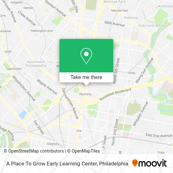 A Place To Grow Early Learning Center map