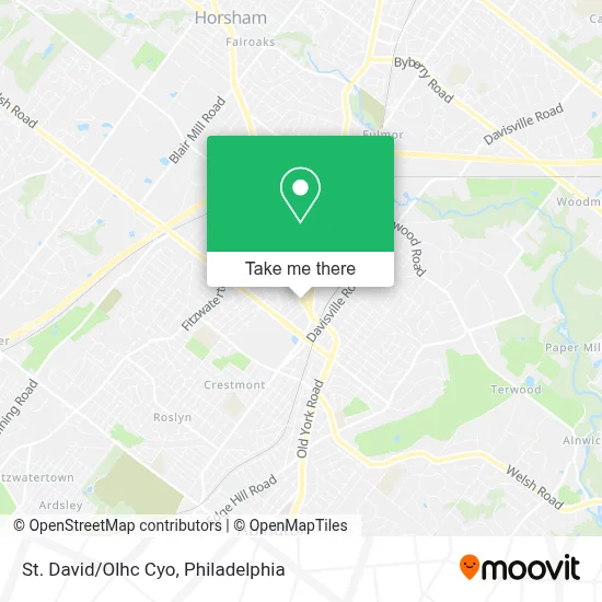 St. David/Olhc Cyo map