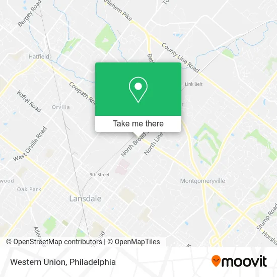 Western Union map