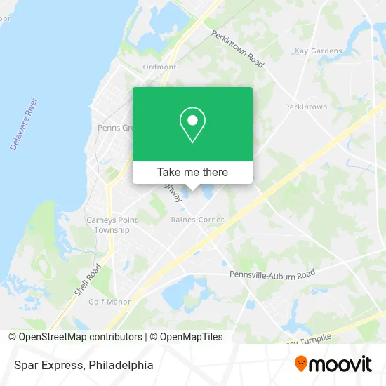 Spar Express map