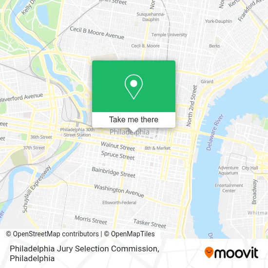 Philadelphia Jury Selection Commission map