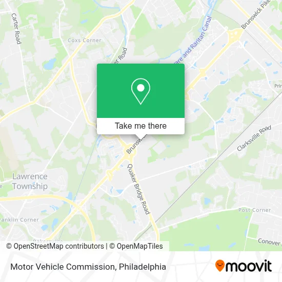 Motor Vehicle Commission map