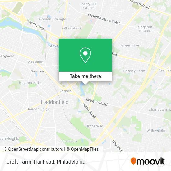 Croft Farm Trailhead map