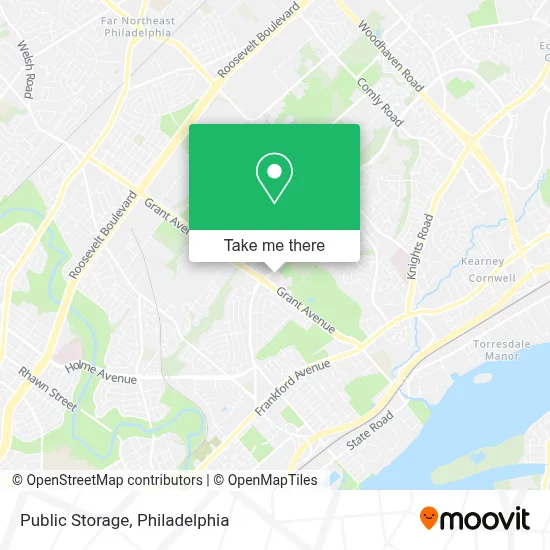 Public Storage map