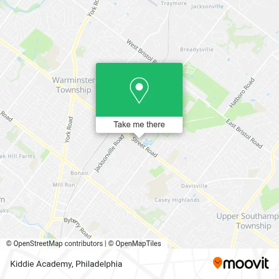 Kiddie Academy map