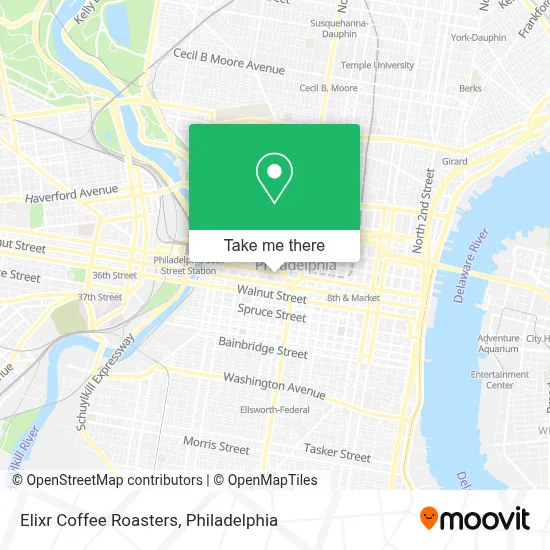 Elixr Coffee Roasters map