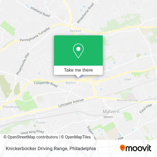 Knickerbocker Driving Range map