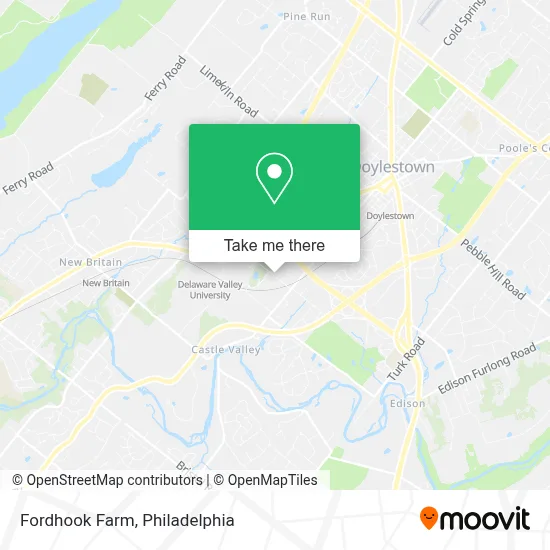 Fordhook Farm map