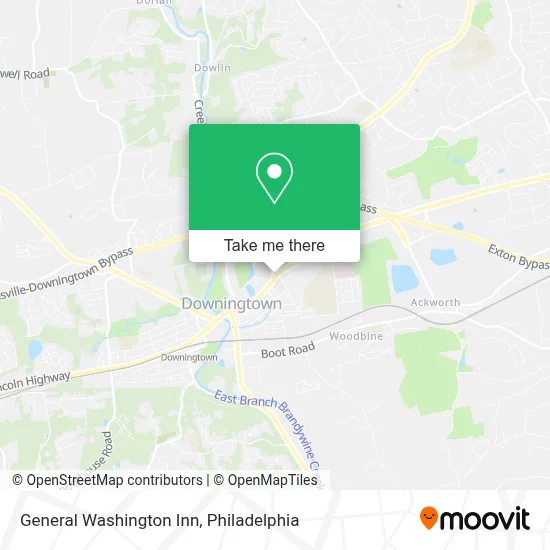 General Washington Inn map