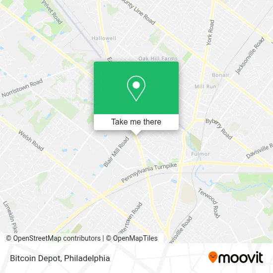 Bitcoin Depot map