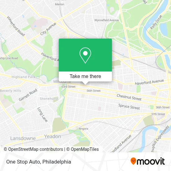 One Stop Auto map
