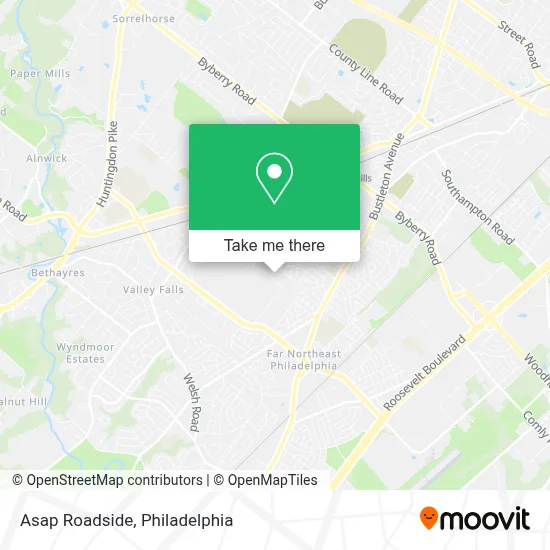 Asap Roadside map