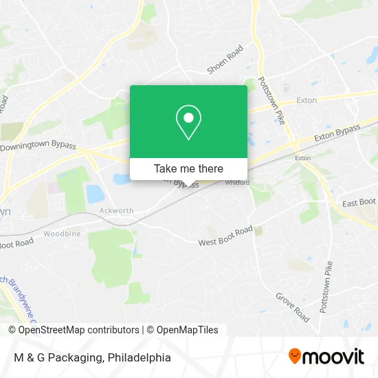 M & G Packaging map