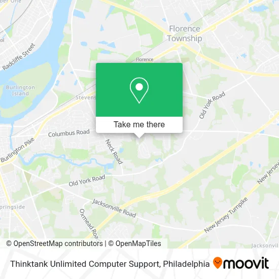 Thinktank Unlimited Computer Support map