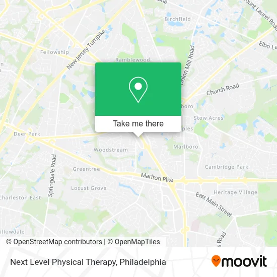 Next Level Physical Therapy map