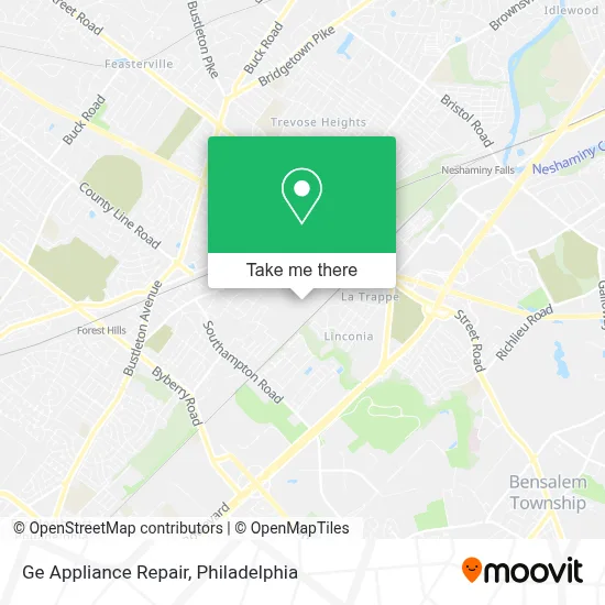Ge Appliance Repair map