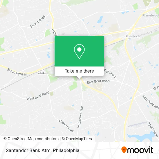 Santander Bank Atm map