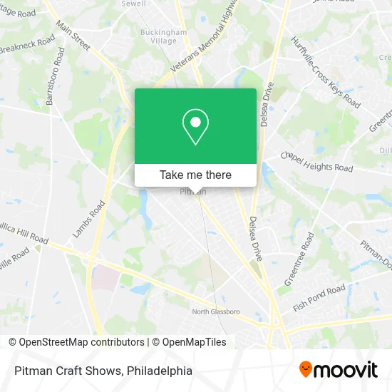 Pitman Craft Shows map