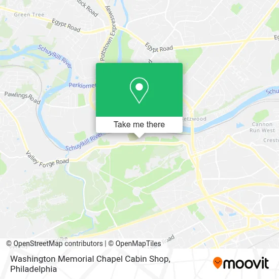 Washington Memorial Chapel Cabin Shop map