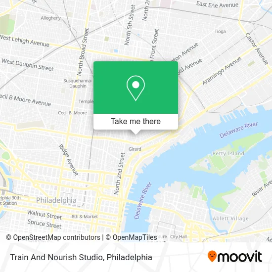 Train And Nourish Studio map