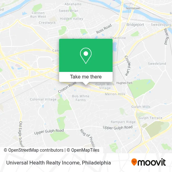 Universal Health Realty Income map