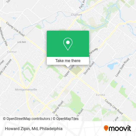 Howard Zipin, Md map