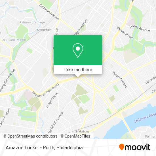 Amazon Locker - Perth map