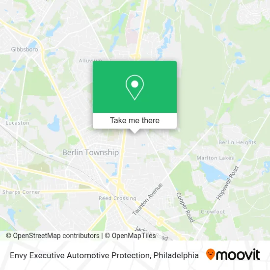 Envy Executive Automotive Protection map