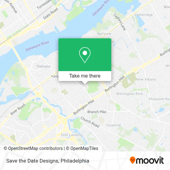 Save the Date Designs map