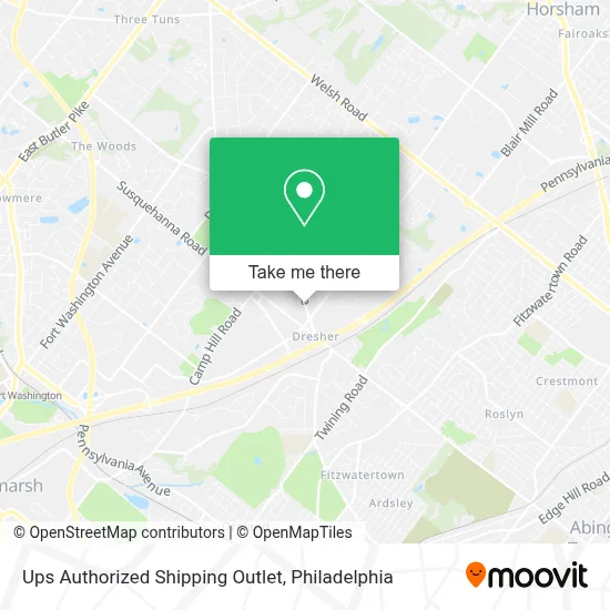 Ups Authorized Shipping Outlet map