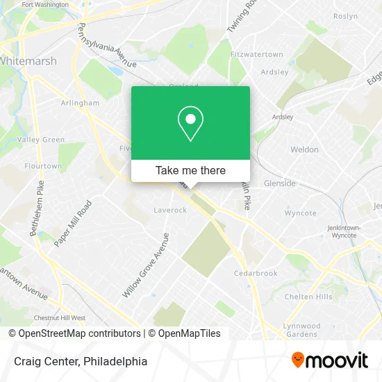 Craig Center map