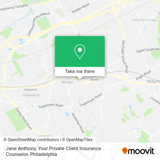 Jane Anthony, Your Private Client  Insurance Counselor map