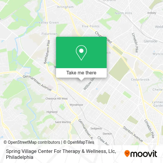 Spring Village Center For Therapy & Wellness, Llc map
