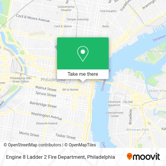 Engine 8 Ladder 2 Fire Department map