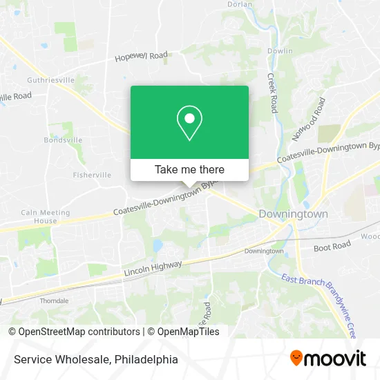 Service Wholesale map