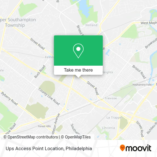 Ups Access Point Location map
