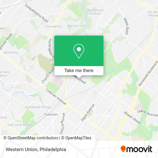 Western Union map