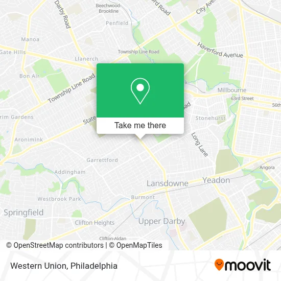 Western Union map