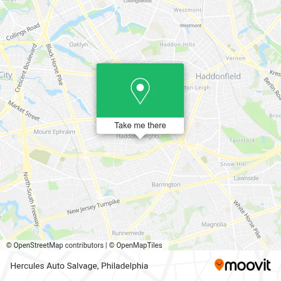 Hercules Auto Salvage map