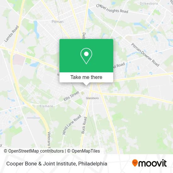 Cooper Bone & Joint Institute map