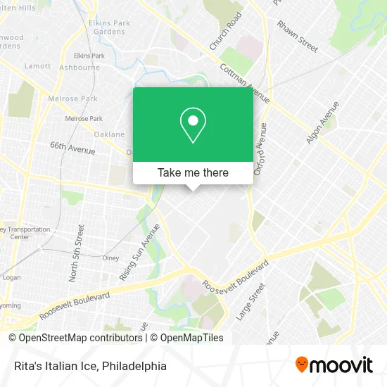Rita's Italian Ice map