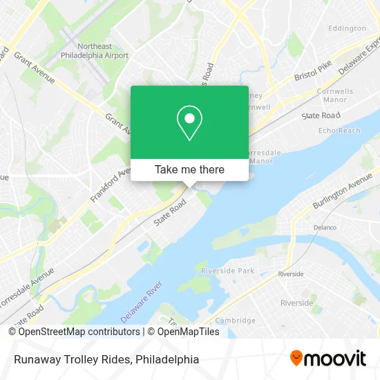 Runaway Trolley Rides map