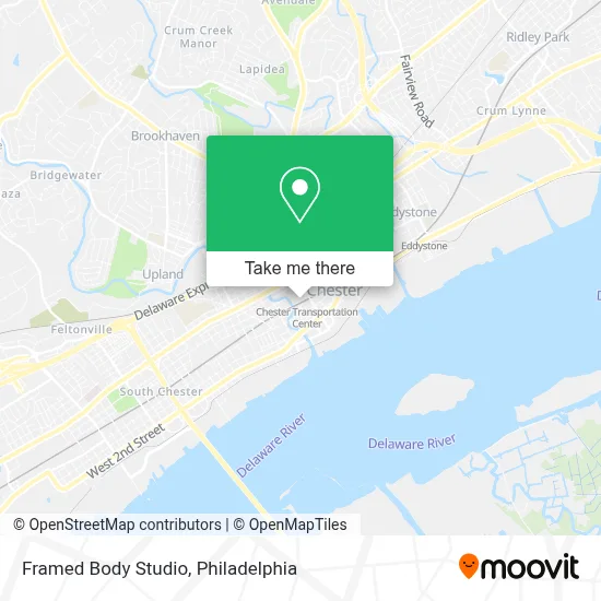 Framed Body Studio map