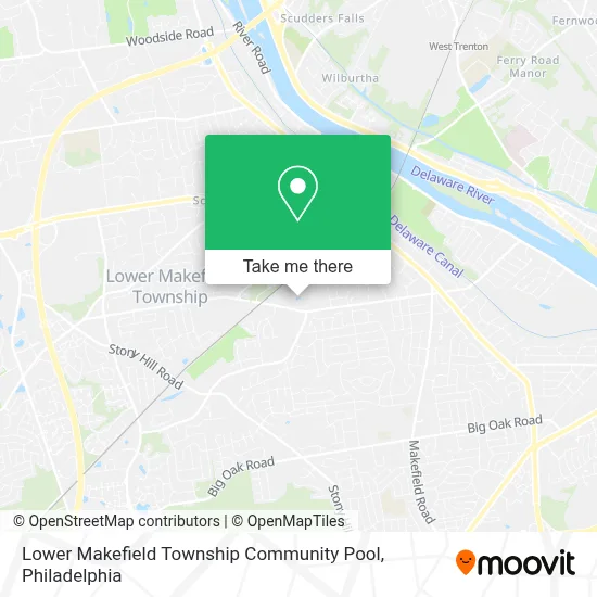 Lower Makefield Township Community Pool map