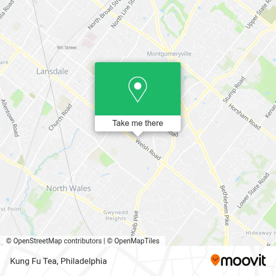 Kung Fu Tea map