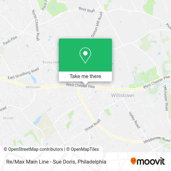 Re/Max Main Line - Sue Doris map